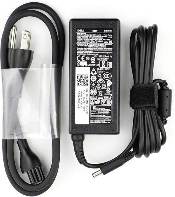 Cargador Dell 19.5V, – 3.34A 65 Watts Punta Delgada (4.5mm*3.0mm)